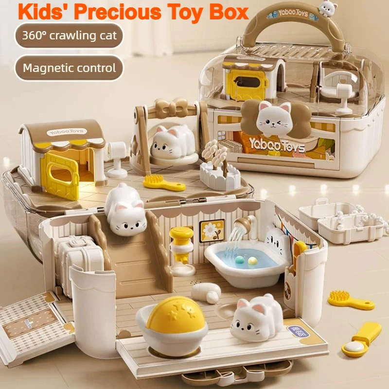 Magnetic Dollhouse Sets Pretend Play Toy Doll Interactive Simulation House with Sound Portable Girls Dollhouse Miniature House
Magnetic Dollhouse Sets Pretend Play Toy Doll Interactive Simulation House with Sound Portable Girls Dollhouse Miniature House