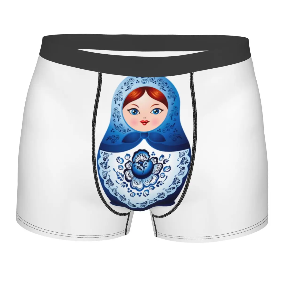 Мужские трусы-боксеры с русскими матрешками, удобные, с русским народным узором
Мужские трусы-боксеры с русскими матрешками, удобные, с русским народным узором