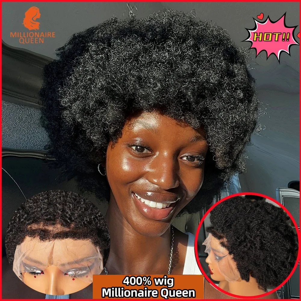 13x4 Lace Frontal Wigs 400% High Density 100% Human Hair Afro 4C Kinky Curly Super Double Drawn Glueless Wigs On Clearance Sale
13x4 Lace Frontal Wigs 400% High Density 100% Human Hair Afro 4C Kinky Curly Super Double Drawn Glueless Wigs On Clearance Sale