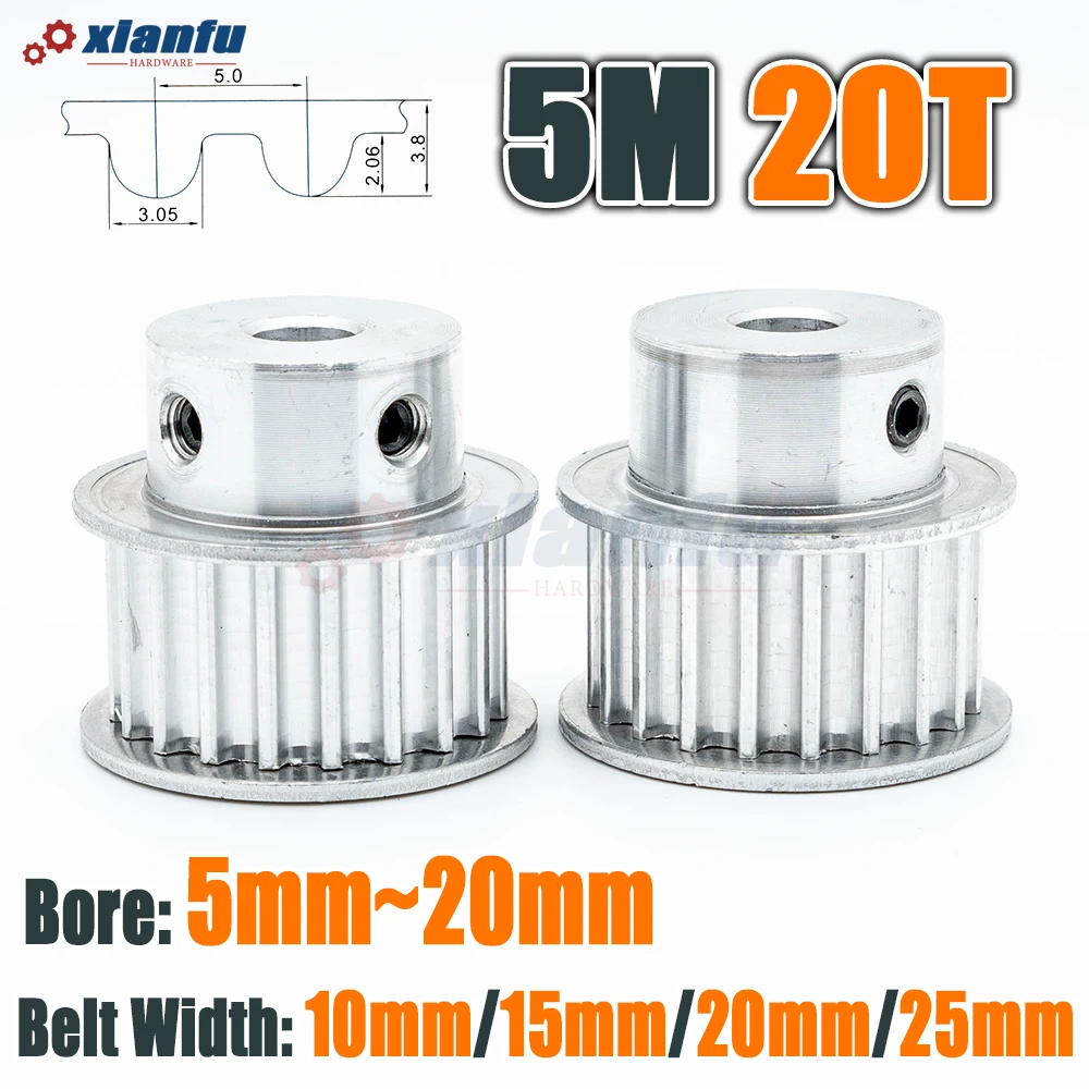 HTD 5M 20 Teeth Timing Belt Pulley 5M Bore 5mm~20mm Width 11/16/21/27mm Transmission HTD 20T Synchronous Drive wheel CNC 20Teeth
HTD 5M 20 Teeth Timing Belt Pulley 5M Bore 5mm~20mm Width 11/16/21/27mm Transmission HTD 20T Synchronous Drive wheel CNC 20Teeth