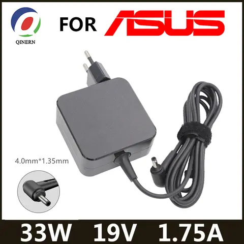 19V 1.75A 33W 4.0*1.35mm AC laptop şarj cihazı güç adaptörü ASUS ADP-33AW S200E X202E X201E Q200 S200L S220 X453M F453 X403M