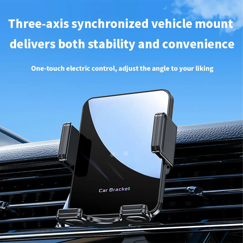 15W 3‑Axis Electric Foldable Screen Car Charger – IR Auto Clamp, 360° Rot, Triple Link for iPhone & Android – Vent Mount
15W 3‑Axis Electric Foldable Screen Car Charger – IR Auto Clamp, 360° Rot, Triple Link for iPhone & Android – Vent Mount