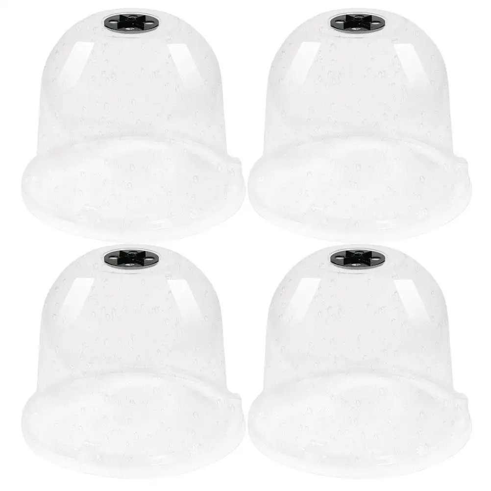 4 Pcs Plant Humidity Dome Seedling Insulation Cover Garden Frost Protector Cloche Lightweight Ventilation Plastic Material
4 Pcs Plant Humidity Dome Seedling Insulation Cover Garden Frost Protector Cloche Lightweight Ventilation Plastic Material