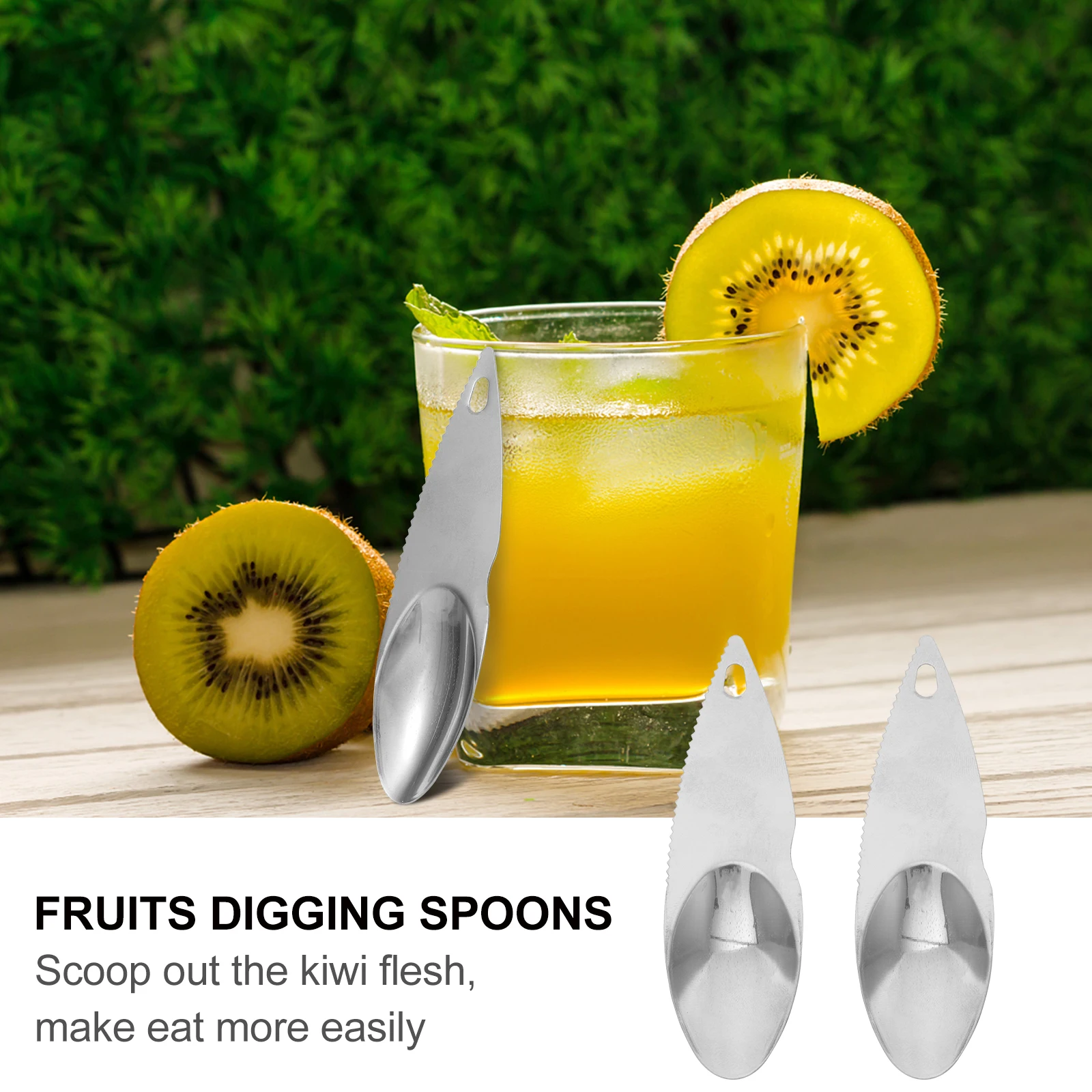 12pcs Stainless Steel Kiwi Fruit Peeling Tool Ergonomic Handle For Scooping Cutting Kitchen Fruit Carving Spoon Digging Tool
12pcs Stainless Steel Kiwi Fruit Peeling Tool Ergonomic Handle For Scooping Cutting Kitchen Fruit Carving Spoon Digging Tool