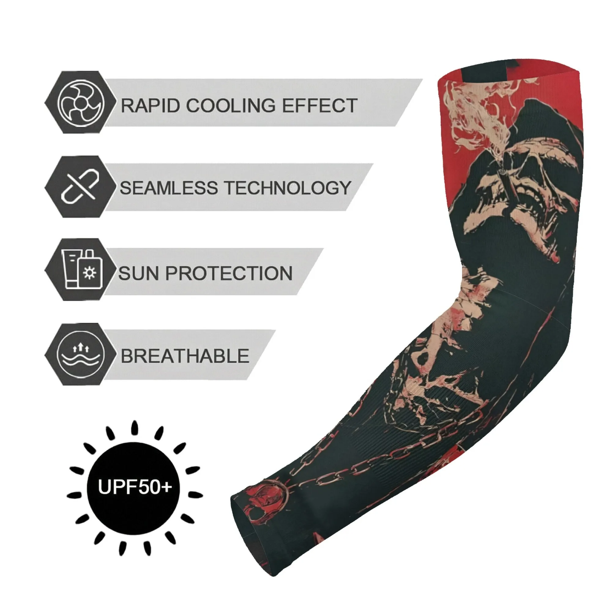 Fashion Street Trend Style Skeleton Arm Sleeves Unisex Soft Non-slip Quick Dry UV Protection Covers Sports Cycling Oversleeves
Fashion Street Trend Style Skeleton Arm Sleeves Unisex Soft Non-slip Quick Dry UV Protection Covers Sports Cycling Oversleeves
