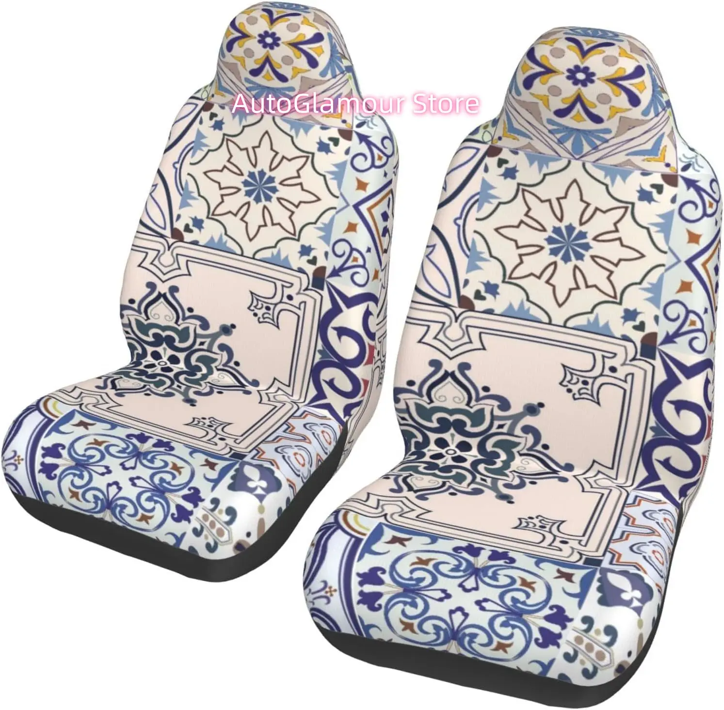 Big Vector Set of Blue and White Tiles in Portuguese Style Universal Car Seat Covers 2-Piece Set - Stretch-to-Fit Front Seat Pro
Big Vector Set of Blue and White Tiles in Portuguese Style Universal Car Seat Covers 2-Piece Set - Stretch-to-Fit Front Seat Pro