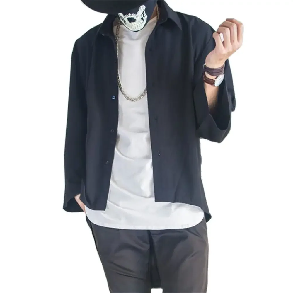 Men's Shirts Long-Sleeved Blouse European And American Irregular Hip Hop Clothing Men'S Long-Sleeved Shirt Tops
Men's Shirts Long-Sleeved Blouse European And American Irregular Hip Hop Clothing Men'S Long-Sleeved Shirt Tops