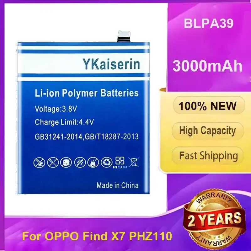 Аккумулятор мобильного телефона для Oppo Find X7 PHZ110, долговечный BLPA39 3000 мАч
Аккумулятор мобильного телефона для Oppo Find X7 PHZ110, долговечный BLPA39 3000 мАч