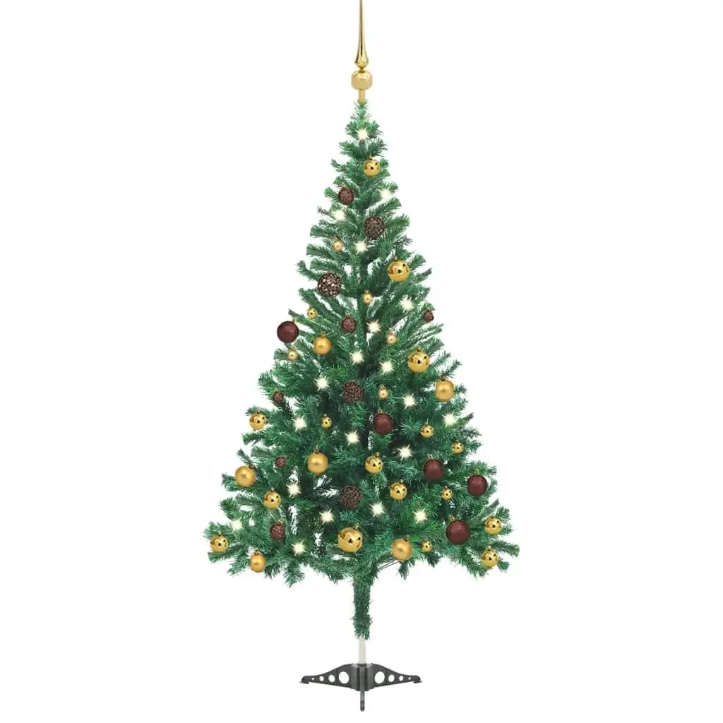 Christmas Tree Green PVC Plastic 70.9 Inch with Colorful Ornaments for Holiday Decoration
Christmas Tree Green PVC Plastic 70.9 Inch with Colorful Ornaments for Holiday Decoration