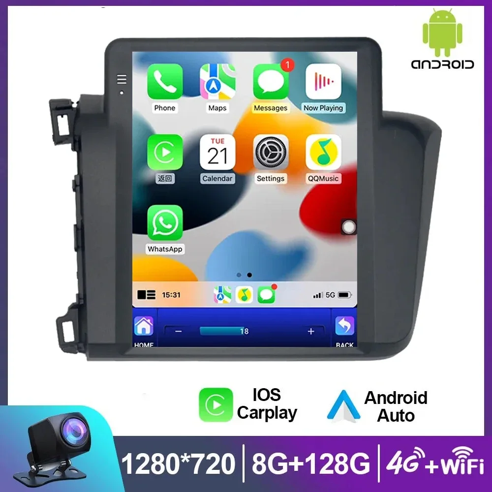Android 13 Vertical Screen Car Multimedia Video Radio MP5 Player For Honda Civic 2012 2013 2014 2015 GPS Navigation
Android 13 Vertical Screen Car Multimedia Video Radio MP5 Player For Honda Civic 2012 2013 2014 2015 GPS Navigation