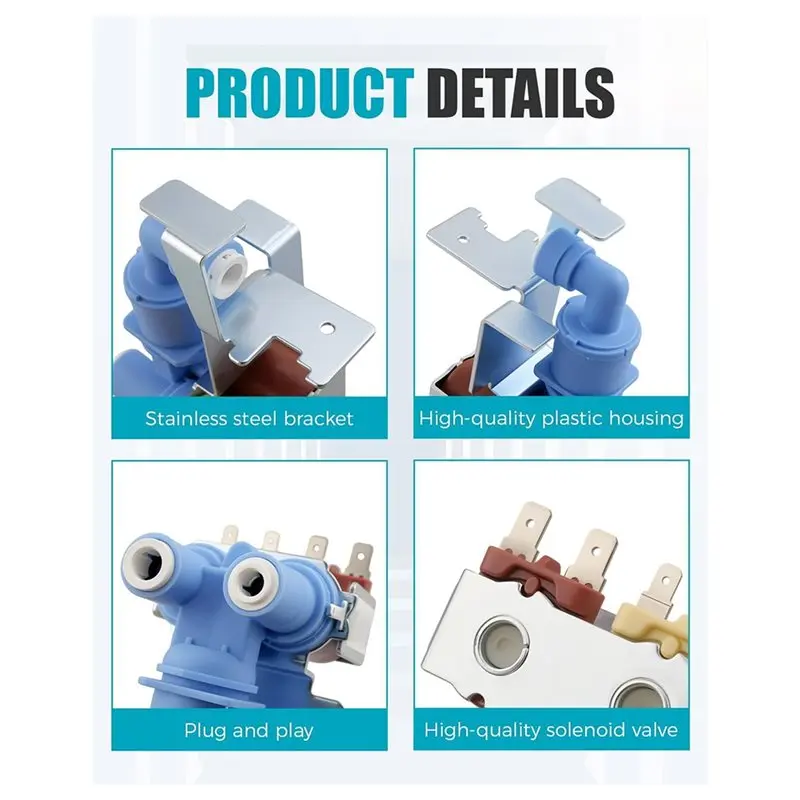 【FAST-SALE】W10420083 Refrigerator Replacement Water Valve- Dual Inlet Design Fits For Whirlpool Kenmore Maytag Jenn-Air Amana Da
【FAST-SALE】W10420083 Refrigerator Replacement Water Valve- Dual Inlet Design Fits For Whirlpool Kenmore Maytag Jenn-Air Amana Da