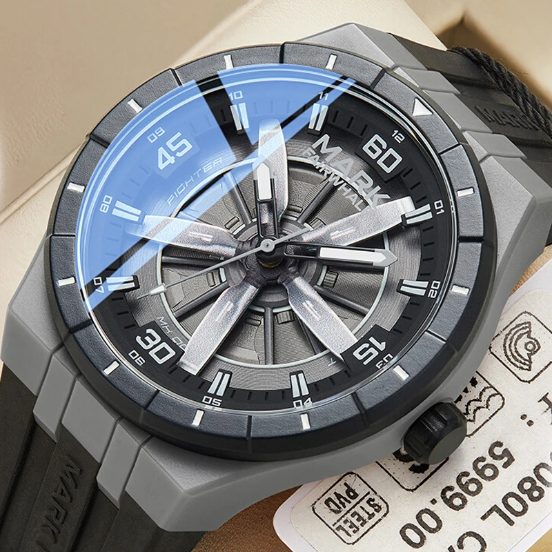 Mark Fairwhale 2025 New Quartz Watches for Man Creative Propeller Dial Luminous Waterproof Sports Men Wrist Watch reloj hombre
Mark Fairwhale 2025 New Quartz Watches for Man Creative Propeller Dial Luminous Waterproof Sports Men Wrist Watch reloj hombre