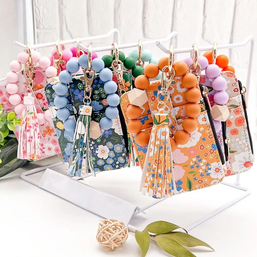 Fragmented Design Silicone Bead Bracelet Keychain Pu Leather Boho Style Wristlet Wallet Keychain Tassel Decoration Beaded Detail
Fragmented Design Silicone Bead Bracelet Keychain Pu Leather Boho Style Wristlet Wallet Keychain Tassel Decoration Beaded Detail