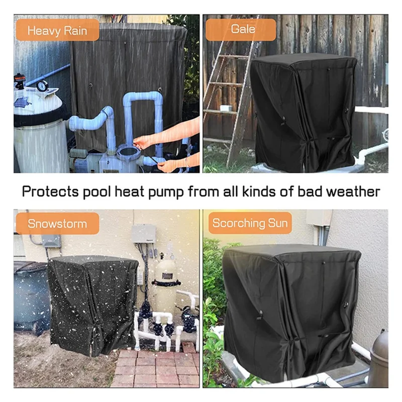 Pool Heater Cover Heat Pump Cover Pool Heater Cover For Winter,Hose Hole And Hook & Loop Strip Design
Pool Heater Cover Heat Pump Cover Pool Heater Cover For Winter,Hose Hole And Hook & Loop Strip Design