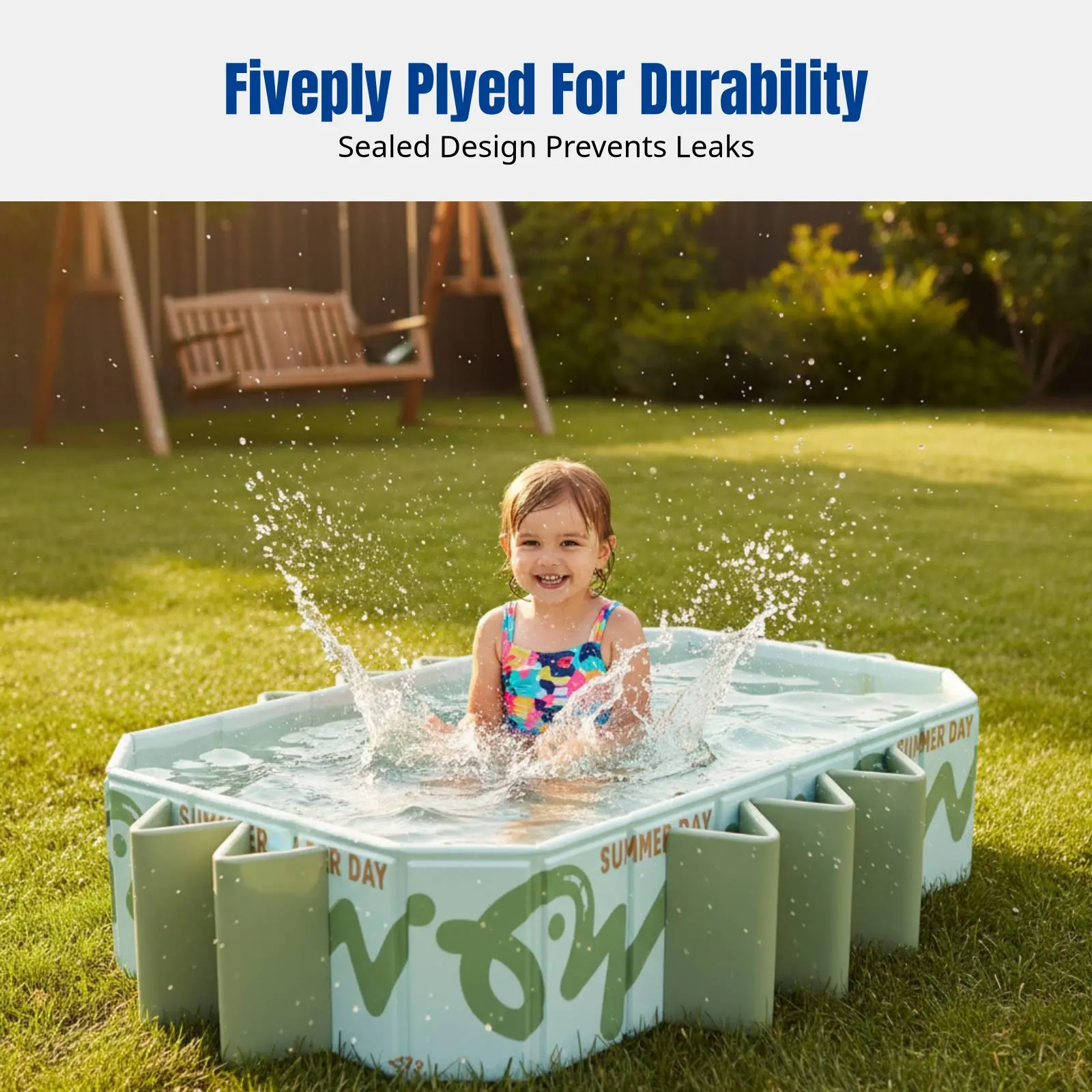 Outdoor Foldable Pool, Kids Inflatable Swimming Pool, Large Family Frame, Water Play, 5-Layer Material
Outdoor Foldable Pool, Kids Inflatable Swimming Pool, Large Family Frame, Water Play, 5-Layer Material