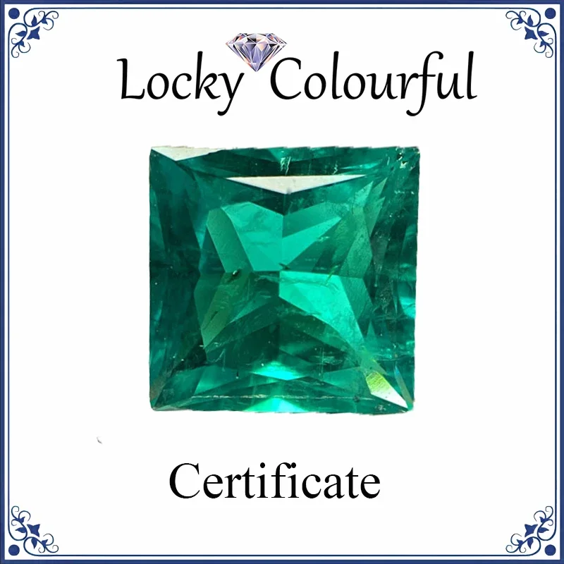Lab Grown Colombia Emerald Princess Cut Top Quality Charms DIY for Jewelry Making Necklace Materials Selectable AGL Certificate
Lab Grown Colombia Emerald Princess Cut Top Quality Charms DIY for Jewelry Making Necklace Materials Selectable AGL Certificate