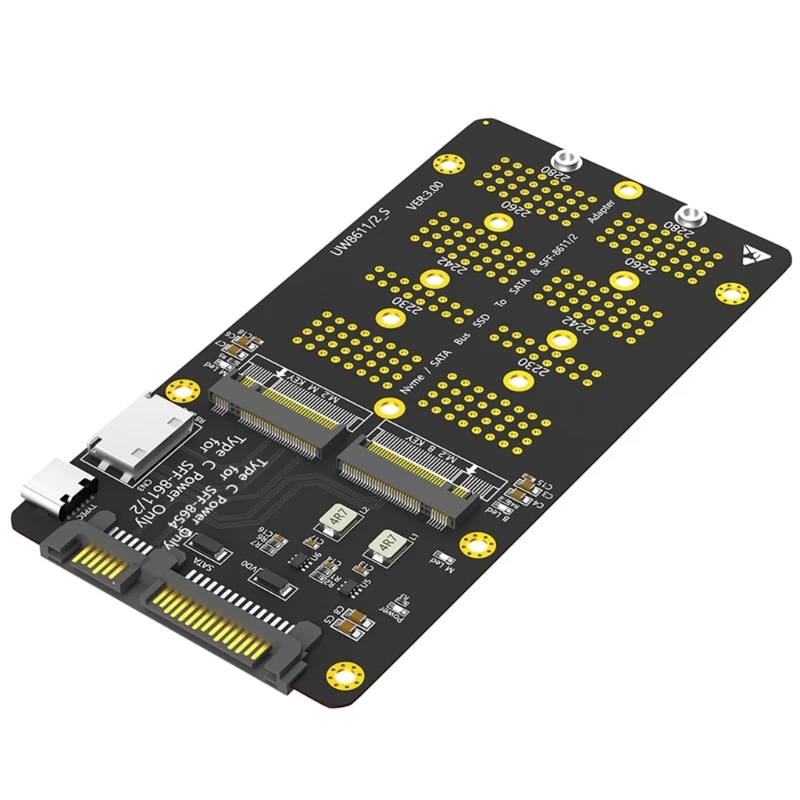 Карта преобразования интерфейсов M.2 SATA3 в SATA3 и M.2 NVME в SFF-8611 для ПК
Карта преобразования интерфейсов M.2 SATA3 в SATA3 и M.2 NVME в SFF-8611 для ПК