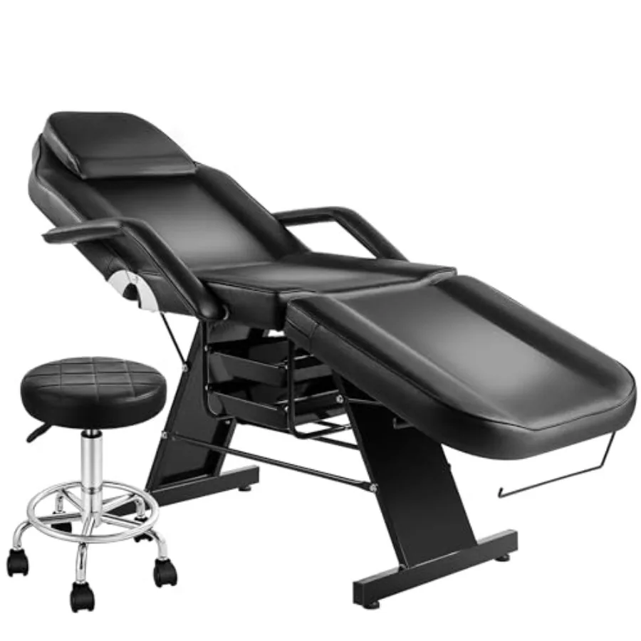 Tattoo Chair for Client, Esthetician Facial Bed with Hydraulic Stool, Lash Massage Table with 2-Tray, Multi-Purpose Lash Bed fo
Tattoo Chair for Client, Esthetician Facial Bed with Hydraulic Stool, Lash Massage Table with 2-Tray, Multi-Purpose Lash Bed fo