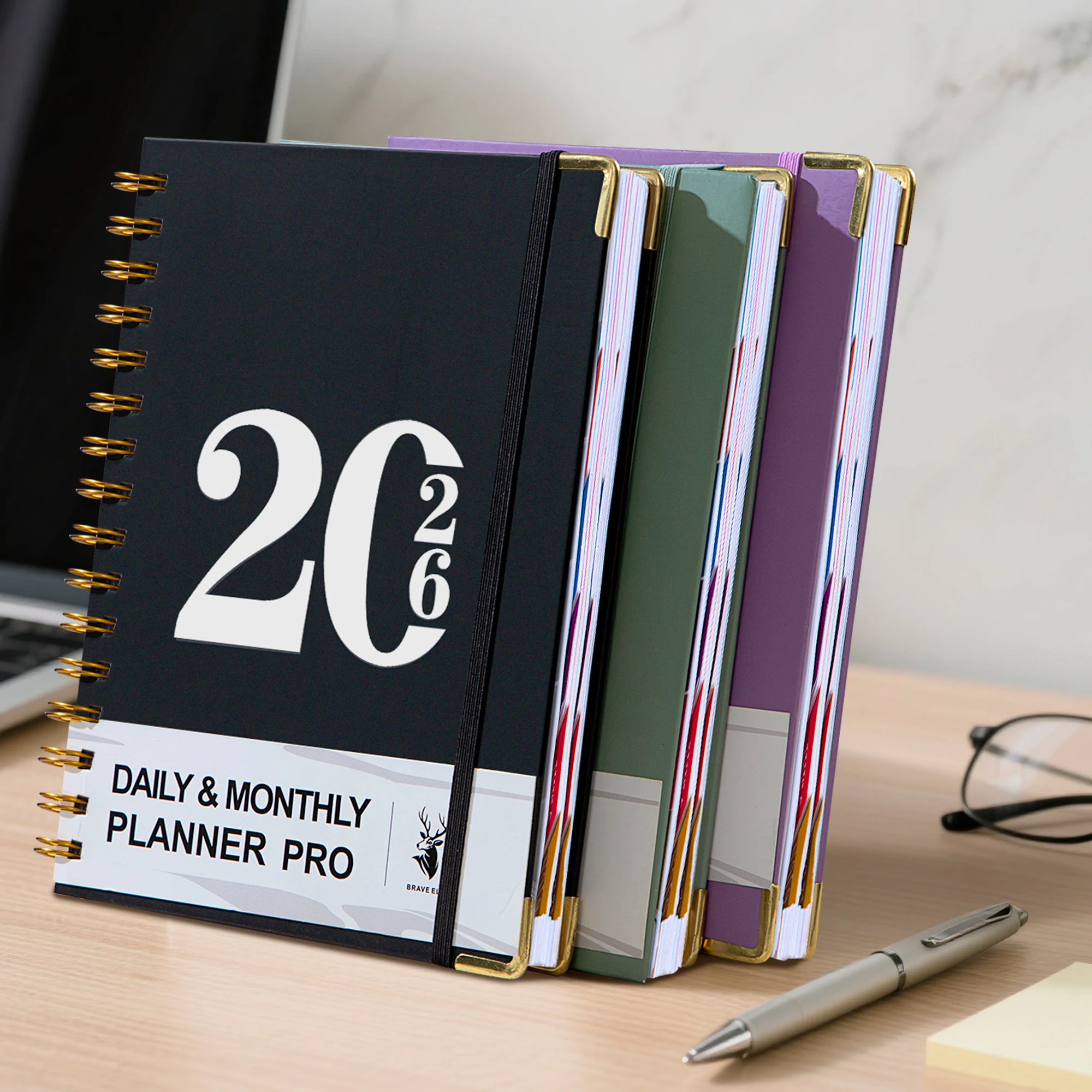2026 Daily & Monthly Pro Planner Notebook, 320 Pages Spiral Bound Agenda Journal with Free Planner Stickers
2026 Daily & Monthly Pro Planner Notebook, 320 Pages Spiral Bound Agenda Journal with Free Planner Stickers