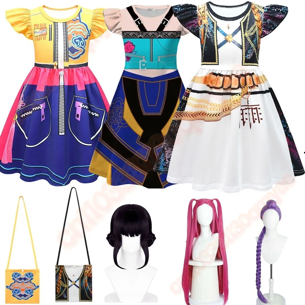 2025 K-POP Demon Hunters Cosplay Costume for Kids Puff Sleeve rumi zoey mira Dress Halloween Anime Hunter Squad Outfit Girls Age
2025 K-POP Demon Hunters Cosplay Costume for Kids Puff Sleeve rumi zoey mira Dress Halloween Anime Hunter Squad Outfit Girls Age