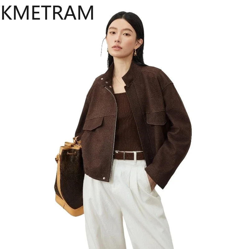 KMETRAM Real Goatskin Leather Jacket Woman Old Money Style Short Coat Premium Genuine Leather Jackets Fall Women Clothes 2026 여성
KMETRAM Real Goatskin Leather Jacket Woman Old Money Style Short Coat Premium Genuine Leather Jackets Fall Women Clothes 2026 여성