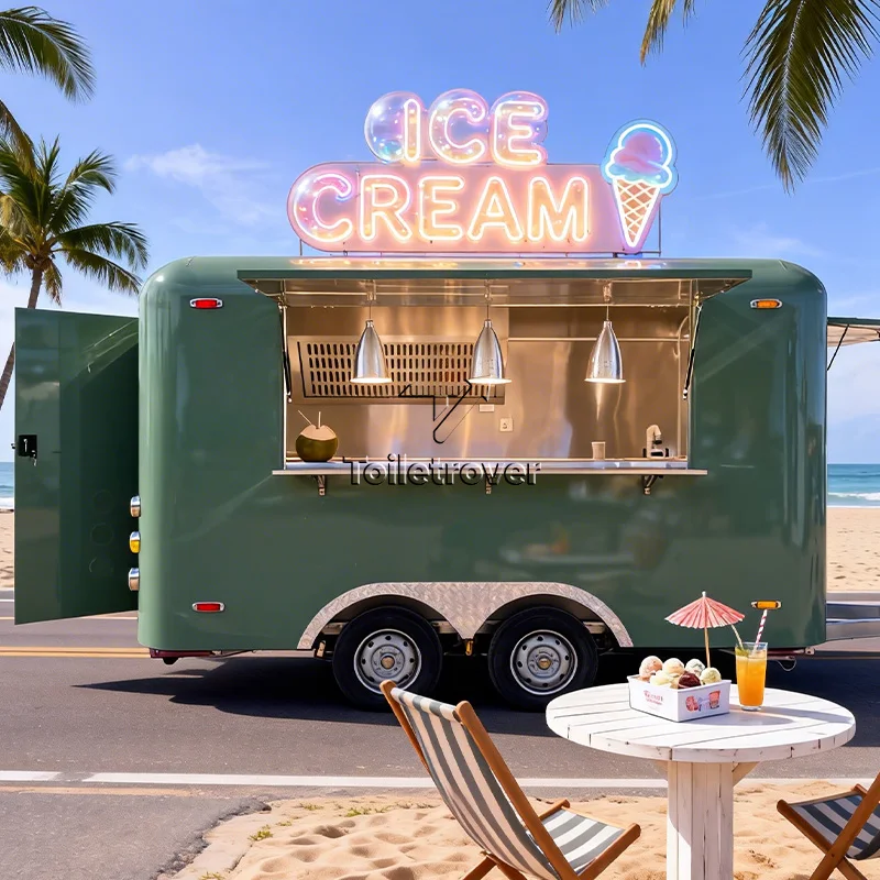 Customization Fast Food Truck Bike Street Mobile Food Truck Trailer Commercial Food Trailer with Full Kitchen Equipment
Customization Fast Food Truck Bike Street Mobile Food Truck Trailer Commercial Food Trailer with Full Kitchen Equipment