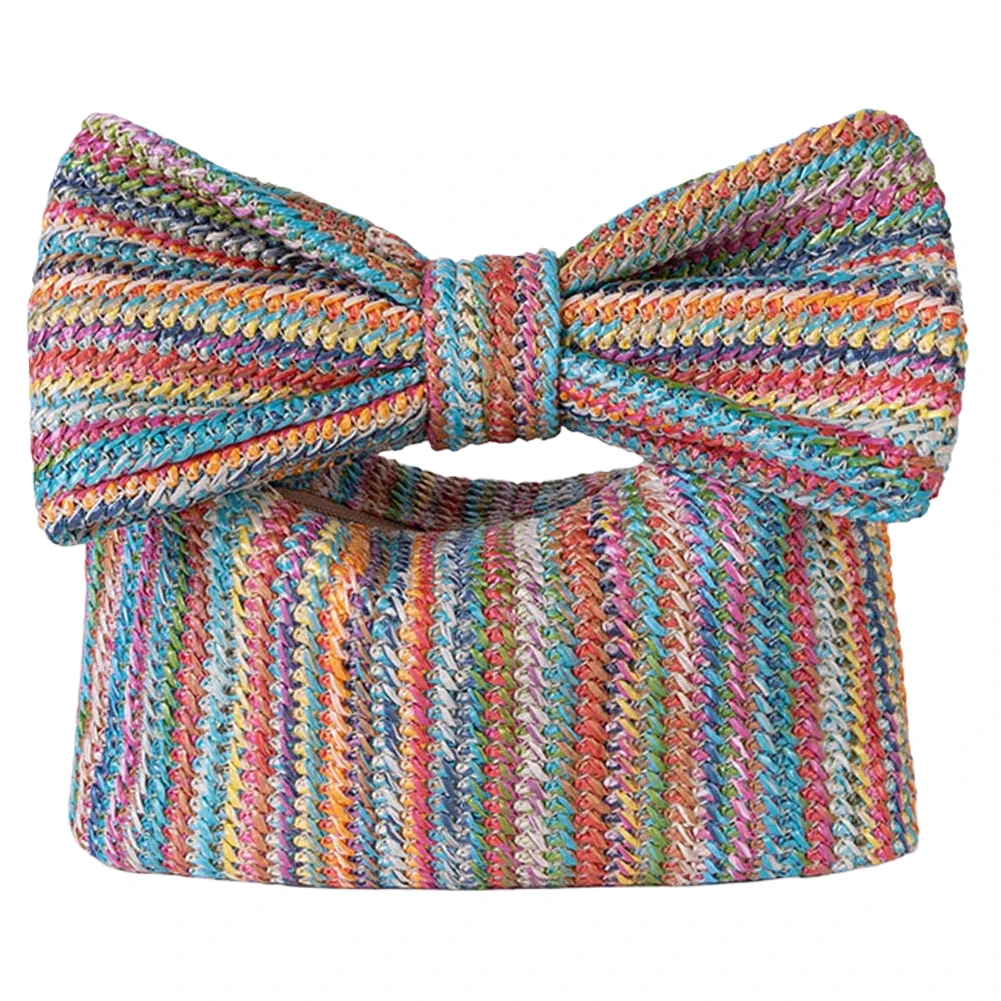 Women Crochet Beach Handbag Zipper Closure with Bow Simple Clutch Purse Versatile Ladies Daily Bag
Women Crochet Beach Handbag Zipper Closure with Bow Simple Clutch Purse Versatile Ladies Daily Bag