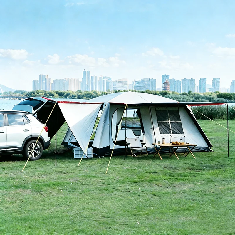 QT Four-Season Oxford One Bedroom Camping Tent Quick Automatic Opening Double Layers 2000-3000mm Waterproof Index 5.5x5.5x3.5m
QT Four-Season Oxford One Bedroom Camping Tent Quick Automatic Opening Double Layers 2000-3000mm Waterproof Index 5.5x5.5x3.5m