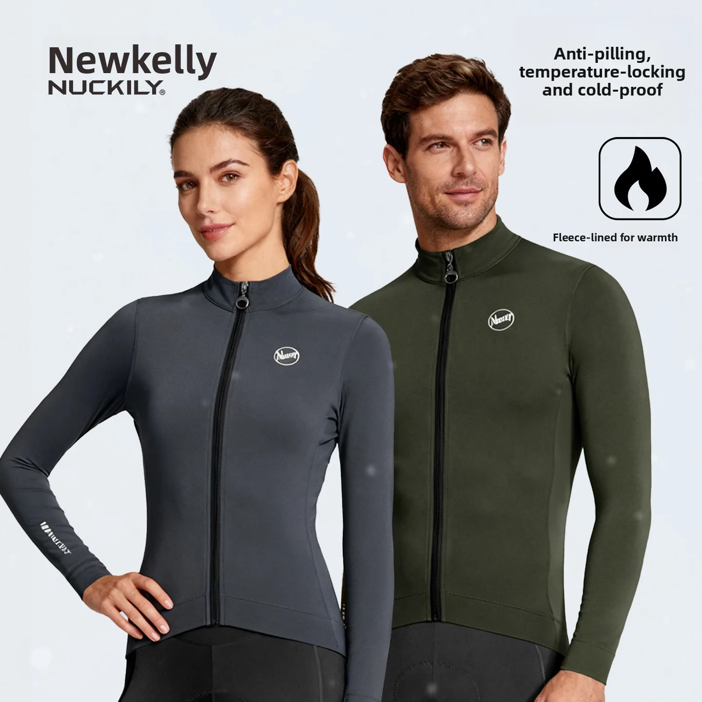 Nuckily Men Women Thermal Fleece Cycling Jacket 8-18℃ Winter Windproof Long Sleeve Cycling Jersey Full Zip SBS Zipper Reflectiv
Nuckily Men Women Thermal Fleece Cycling Jacket 8-18℃ Winter Windproof Long Sleeve Cycling Jersey Full Zip SBS Zipper Reflectiv
