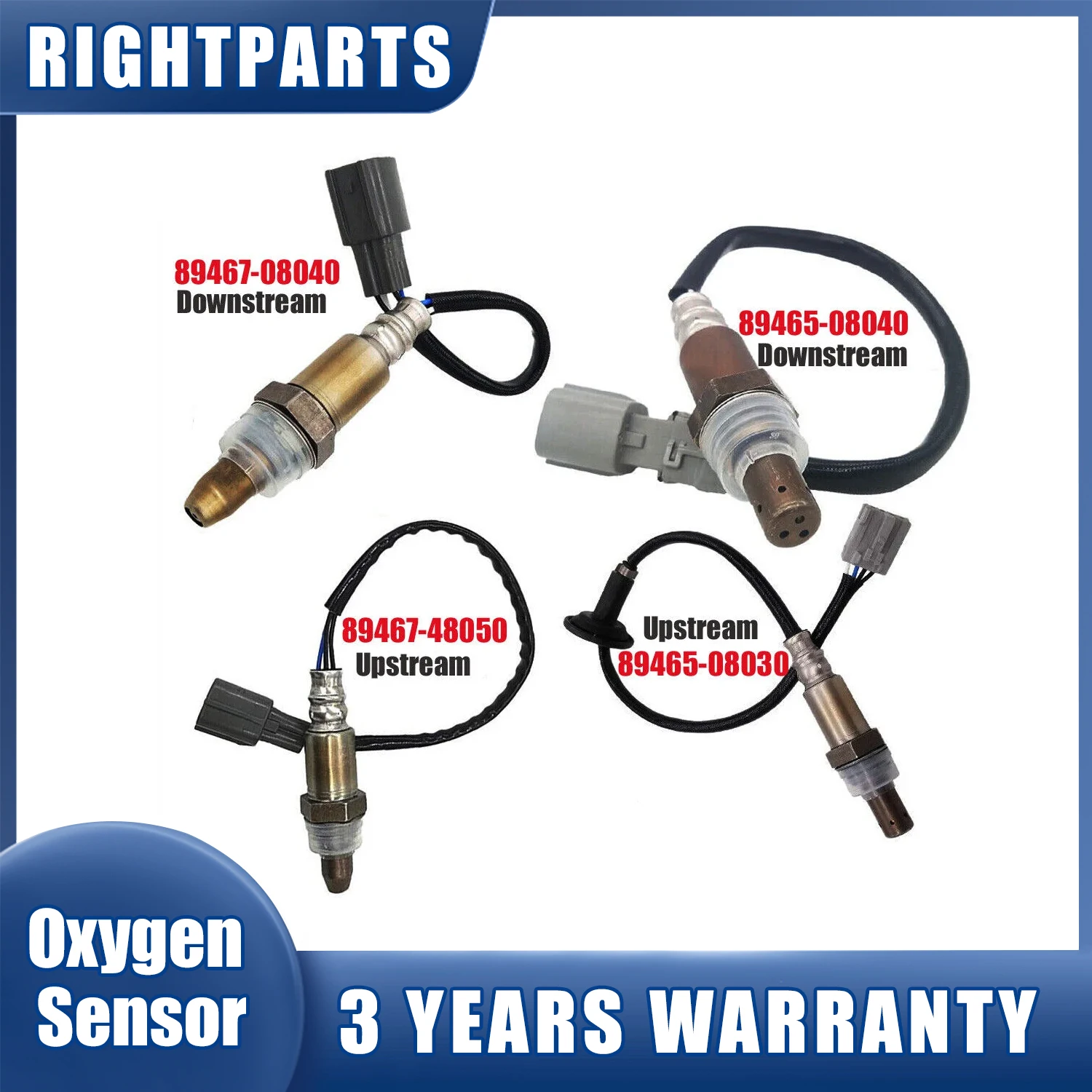 Потоковый + потоковый кислородный датчик O2 для Toyota Sienna 2004 2005 2006 3.3L V6 89467-48050 89467-08040 89465-08040 89465-08030-
Потоковый + потоковый кислородный датчик O2 для Toyota Sienna 2004 2005 2006 3.3L V6 89467-48050 89467-08040 89465-08040 89465-08030-