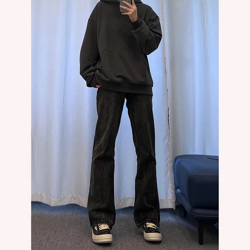 Black Bamboo Node Denim Jeans Men's Autumn Winter American Vibe Knife Straight Leg Jeans Cleanfit Flared Pants
Black Bamboo Node Denim Jeans Men's Autumn Winter American Vibe Knife Straight Leg Jeans Cleanfit Flared Pants