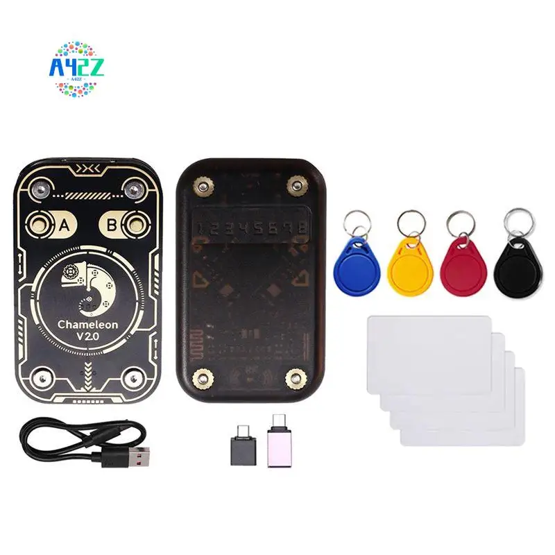 A42Z-Chameleon V2.0 RFID Smart Chip Reader Emulator Chameleon NFC Duplicator+4Xuid Keychain/CUID Card 125K 13.56M Card Decode
A42Z-Chameleon V2.0 RFID Smart Chip Reader Emulator Chameleon NFC Duplicator+4Xuid Keychain/CUID Card 125K 13.56M Card Decode