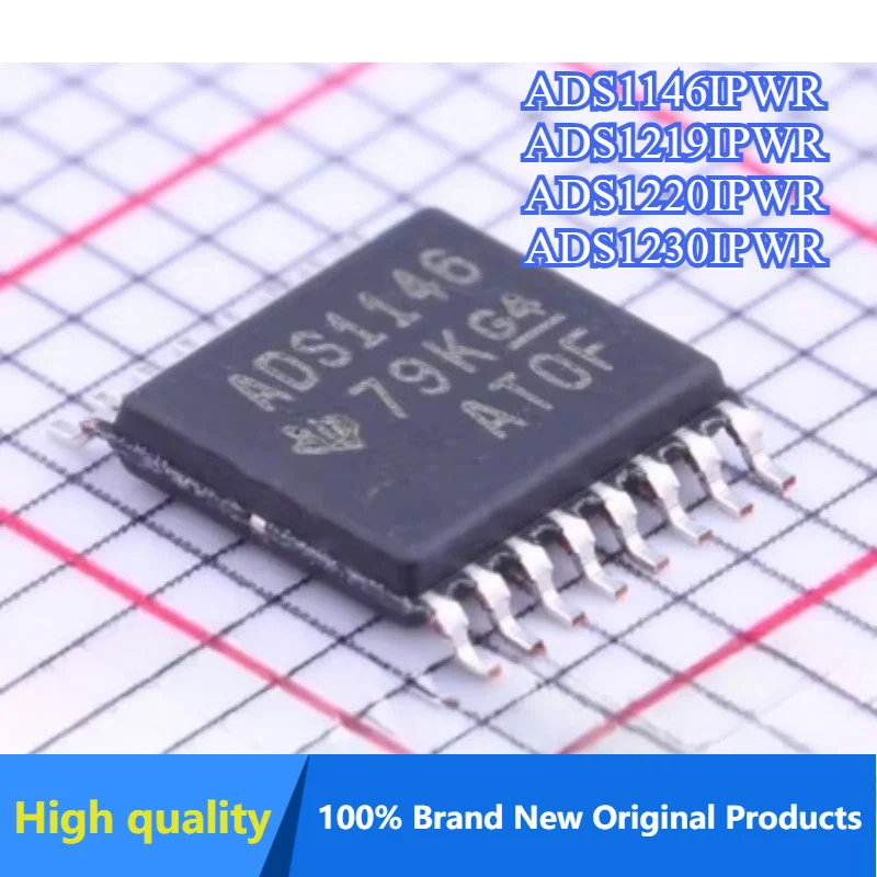 5PCS ADS1146IPWR ADS1219IPWR ADS1220IPWR ADS1230IPWR TSSOP-16 100% New original Chipset IC Electronic Component SMD
5PCS ADS1146IPWR ADS1219IPWR ADS1220IPWR ADS1230IPWR TSSOP-16 100% New original Chipset IC Electronic Component SMD