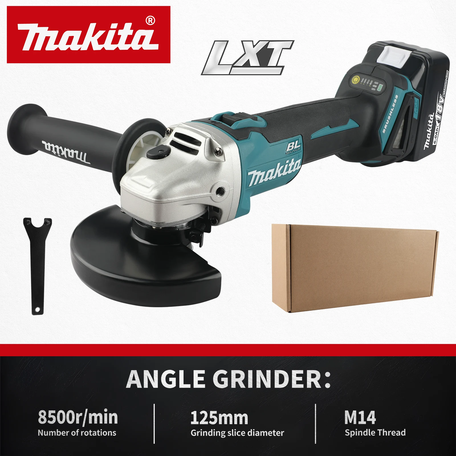 Makita DGA506 4 Gears Adjustable Speed Angle Grinder 125MM M14 Spindle Heavy Duty Metal Cutting Polishing Workshop tools
Makita DGA506 4 Gears Adjustable Speed Angle Grinder 125MM M14 Spindle Heavy Duty Metal Cutting Polishing Workshop tools