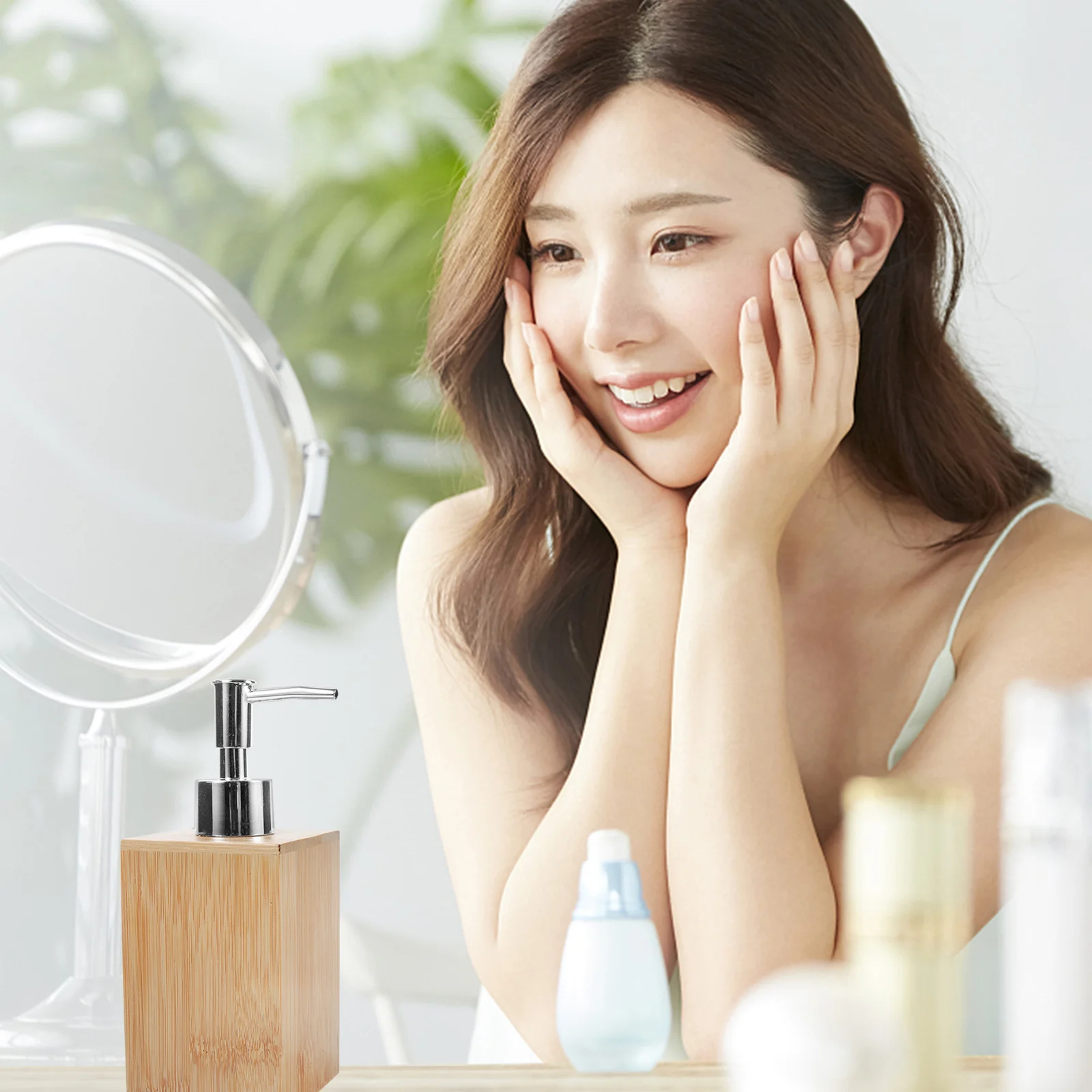 Bamboo Soap Dispenser Texture Waterproof Finish Hand Bottle For Bathroom Kitchen Shower Gel Lotion Refillable
Bamboo Soap Dispenser Texture Waterproof Finish Hand Bottle For Bathroom Kitchen Shower Gel Lotion Refillable