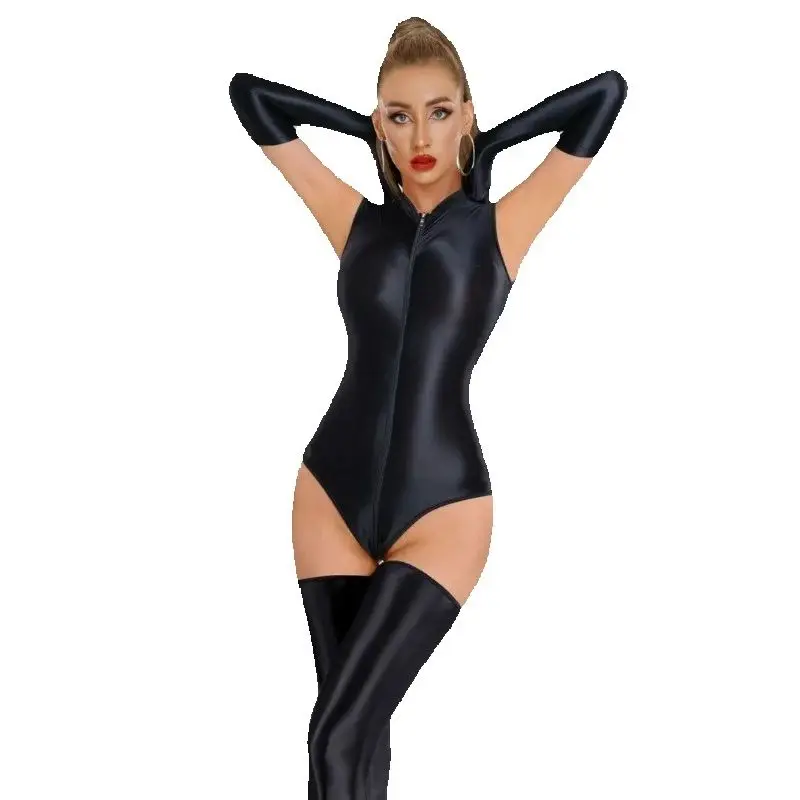 Women Body Shaper Sexy Lingerie Front Zipper Nylon Oil Shiny Elastic Bodysuit Stage Performance Yoga Shaping Leotard Oil Shiny L
Women Body Shaper Sexy Lingerie Front Zipper Nylon Oil Shiny Elastic Bodysuit Stage Performance Yoga Shaping Leotard Oil Shiny L