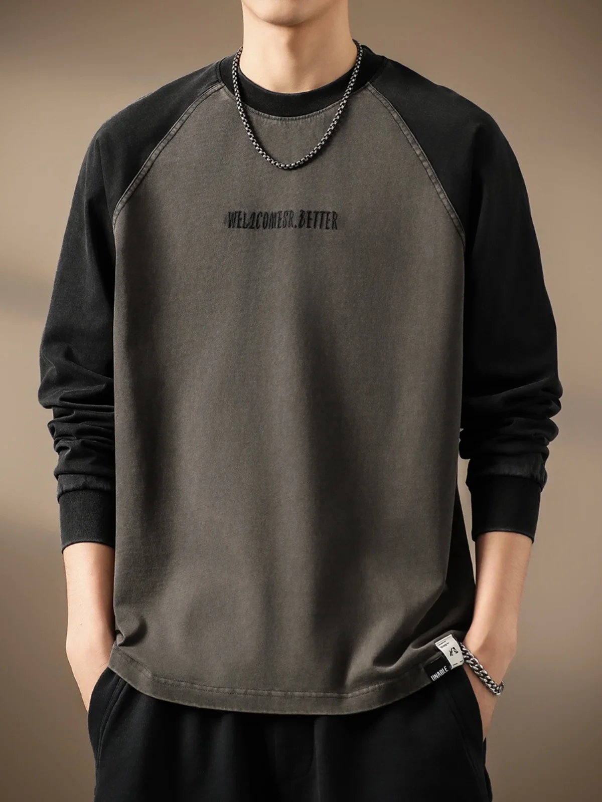 Retro American Long Sleeve T-Shirt Men's Loose Base Layer Shirt Casual Versatile Spring Autumn New Style Color Block Top
Retro American Long Sleeve T-Shirt Men's Loose Base Layer Shirt Casual Versatile Spring Autumn New Style Color Block Top