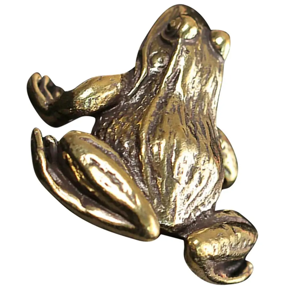 Retro Decorative Frog Statues Mini Brass Figurines Golden Color Lifelike Handmade Office Home Garden Outdoor Decor
Retro Decorative Frog Statues Mini Brass Figurines Golden Color Lifelike Handmade Office Home Garden Outdoor Decor