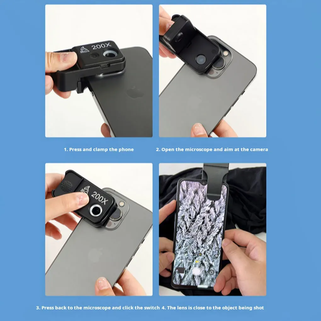 High-resolution Handheld Mobile Phone scope For Authenticity Verification Smartphone scope
High-resolution Handheld Mobile Phone scope For Authenticity Verification Smartphone scope