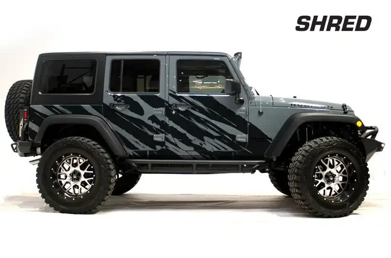 Decal | Factory Crafts "SHRED" Side Graphics Kit | Stickers | Vinyl Decal Wrap | Fits Wrangler 2007-2016 - Matte
Decal | Factory Crafts "SHRED" Side Graphics Kit | Stickers | Vinyl Decal Wrap | Fits Wrangler 2007-2016 - Matte