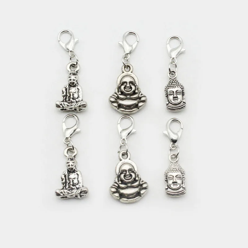 Wholesale 20pcs Mix 3 Style Figure of Buddha Dangle Lobster Clasp Charms DIY Bracelets Necklace Jewelry Accessories
Wholesale 20pcs Mix 3 Style Figure of Buddha Dangle Lobster Clasp Charms DIY Bracelets Necklace Jewelry Accessories