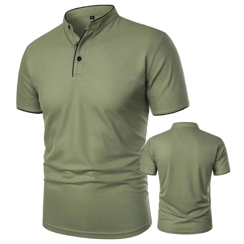 New Summer Men's Short Sleeve Collar Tshirts New Solid Color Casual Polo Shirt Trendy Breathable Loose Basic Top
New Summer Men's Short Sleeve Collar Tshirts New Solid Color Casual Polo Shirt Trendy Breathable Loose Basic Top