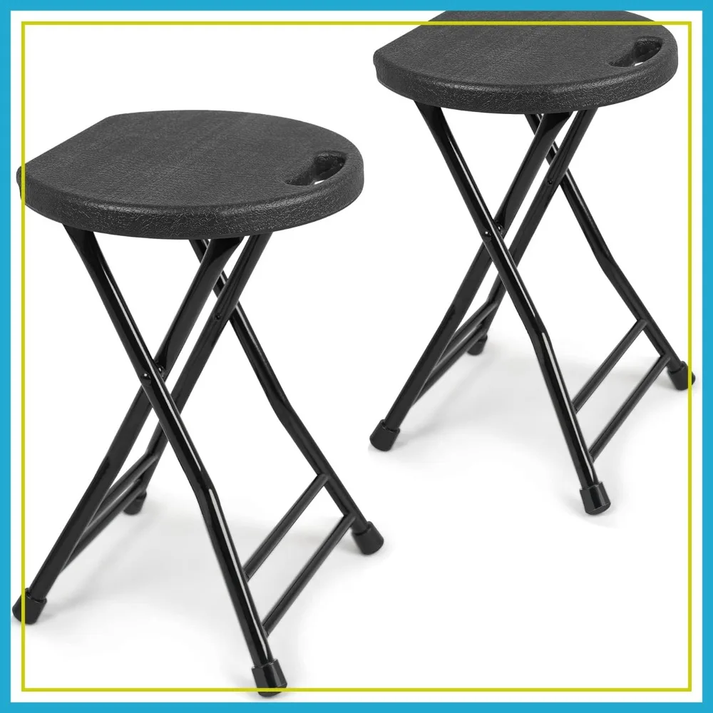 Folding Stool with Handle, Foldable Chair for Adults, Non-Slip Feet, Indoor Outdoor Use, 13"x11.5"x18"
Folding Stool with Handle, Foldable Chair for Adults, Non-Slip Feet, Indoor Outdoor Use, 13"x11.5"x18"