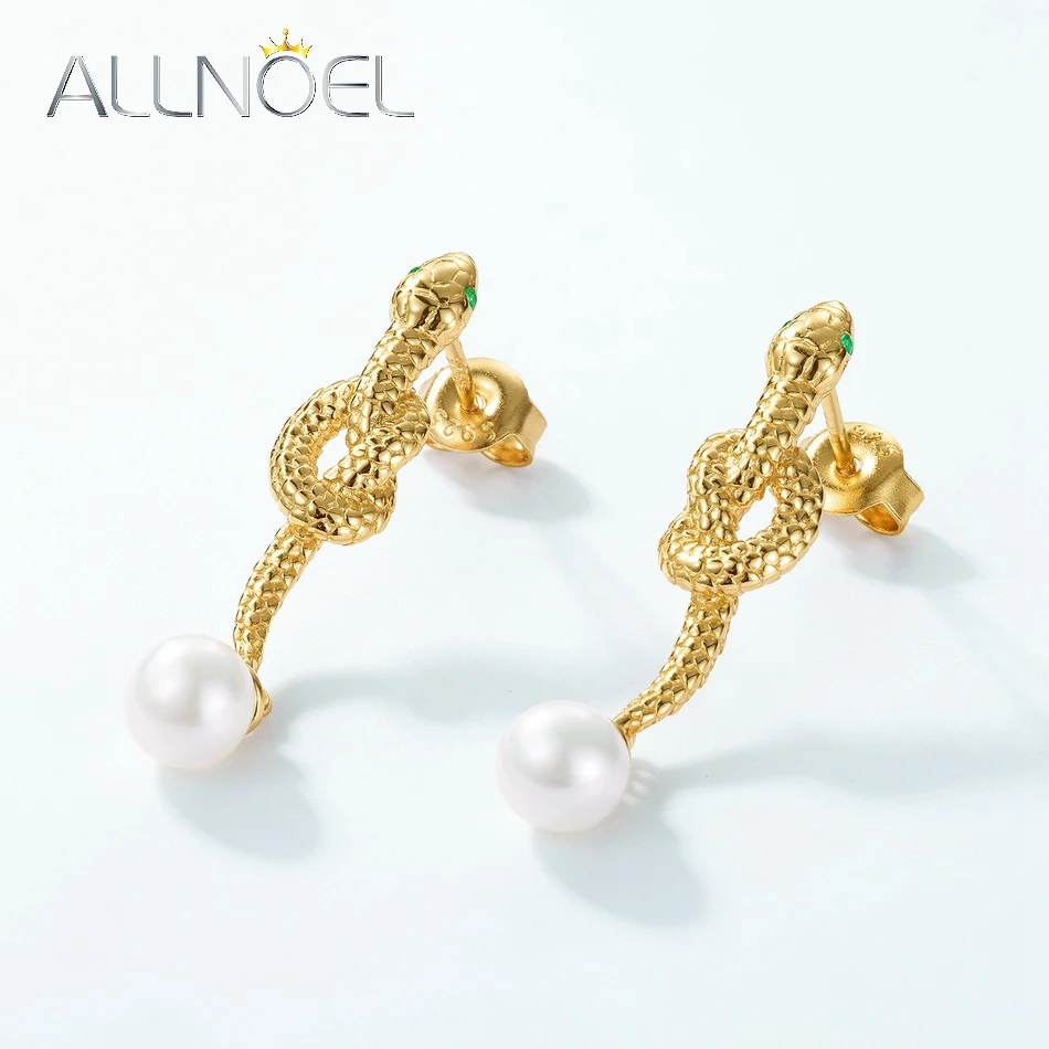ALLNOEL 925 Sterling Silver Snake Stud Earrings for Woman Shell Pearl Animal Jewelry Gold Plated Engagement Gifts Wholesale
ALLNOEL 925 Sterling Silver Snake Stud Earrings for Woman Shell Pearl Animal Jewelry Gold Plated Engagement Gifts Wholesale