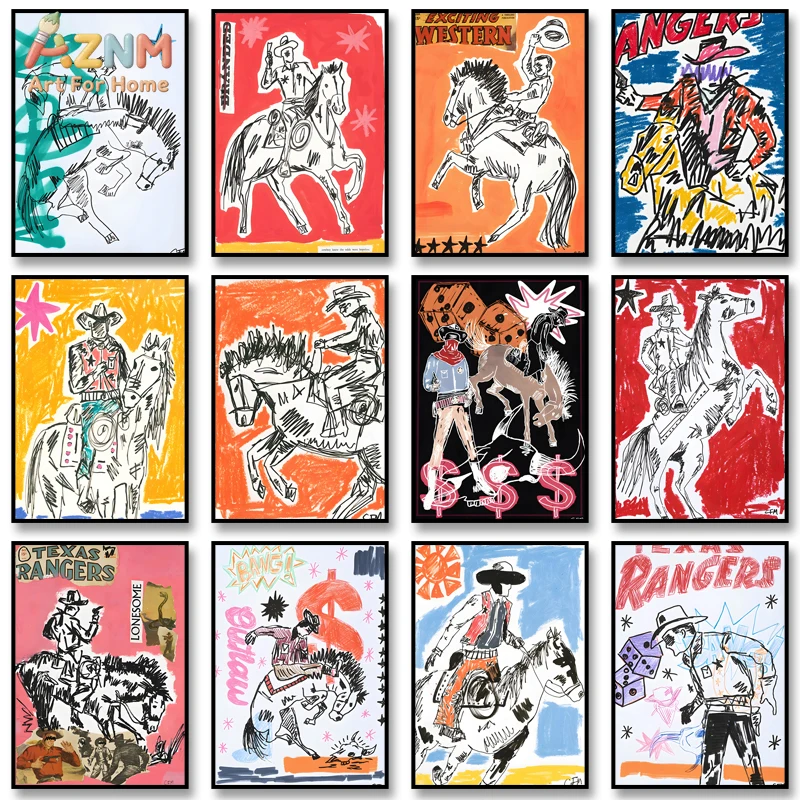 Настенный холст AZNM в стиле ретро: ковбойский пейзаж, винтажный постер с эскизом Техасских рейнджеров, яркий рисунок мелками, всадник на лошади, без рамы
Настенный холст AZNM в стиле ретро: ковбойский пейзаж, винтажный постер с эскизом Техасских рейнджеров, яркий рисунок мелками, всадник на лошади, без рамы