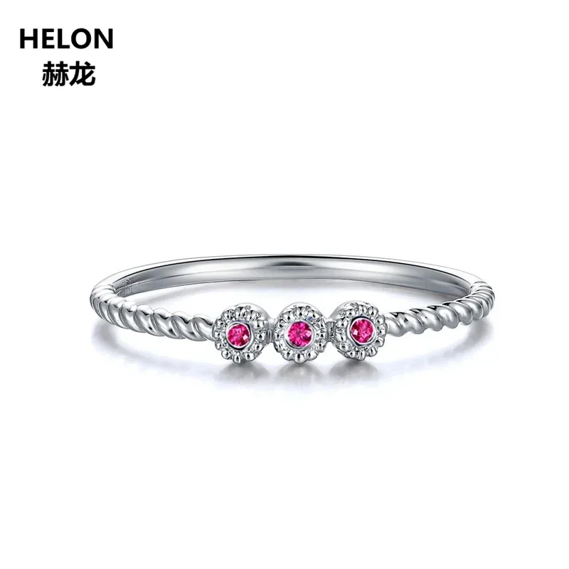 Unique Solid 14k White Gold Natural Ruby Three Stones Ring Engagement Wedding Ring for Women Fine Jewelry
Unique Solid 14k White Gold Natural Ruby Three Stones Ring Engagement Wedding Ring for Women Fine Jewelry