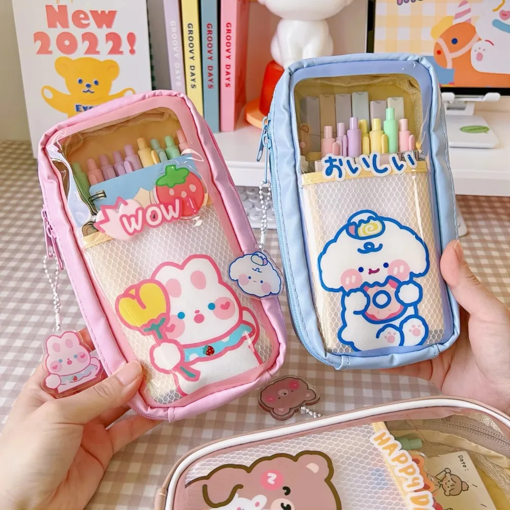 Durable Cartoon Print Pencil Case Double Zipper Large Capacity Pen Bag Waterproof Transparent Pen Pouch Student Supplies
Durable Cartoon Print Pencil Case Double Zipper Large Capacity Pen Bag Waterproof Transparent Pen Pouch Student Supplies