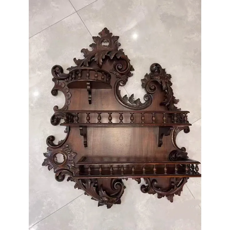 French retro solid wood wall hanging cabinet living room sofa background wall antique decorative frame wall hanging goods
French retro solid wood wall hanging cabinet living room sofa background wall antique decorative frame wall hanging goods