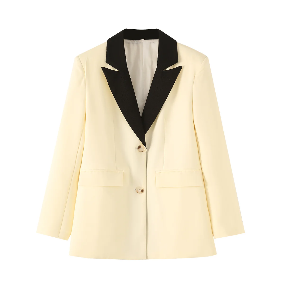 Women's clothing 2024 new European and American style temperament commuting versatile long-sleeved splicing single-breasted suit
Women's clothing 2024 new European and American style temperament commuting versatile long-sleeved splicing single-breasted suit