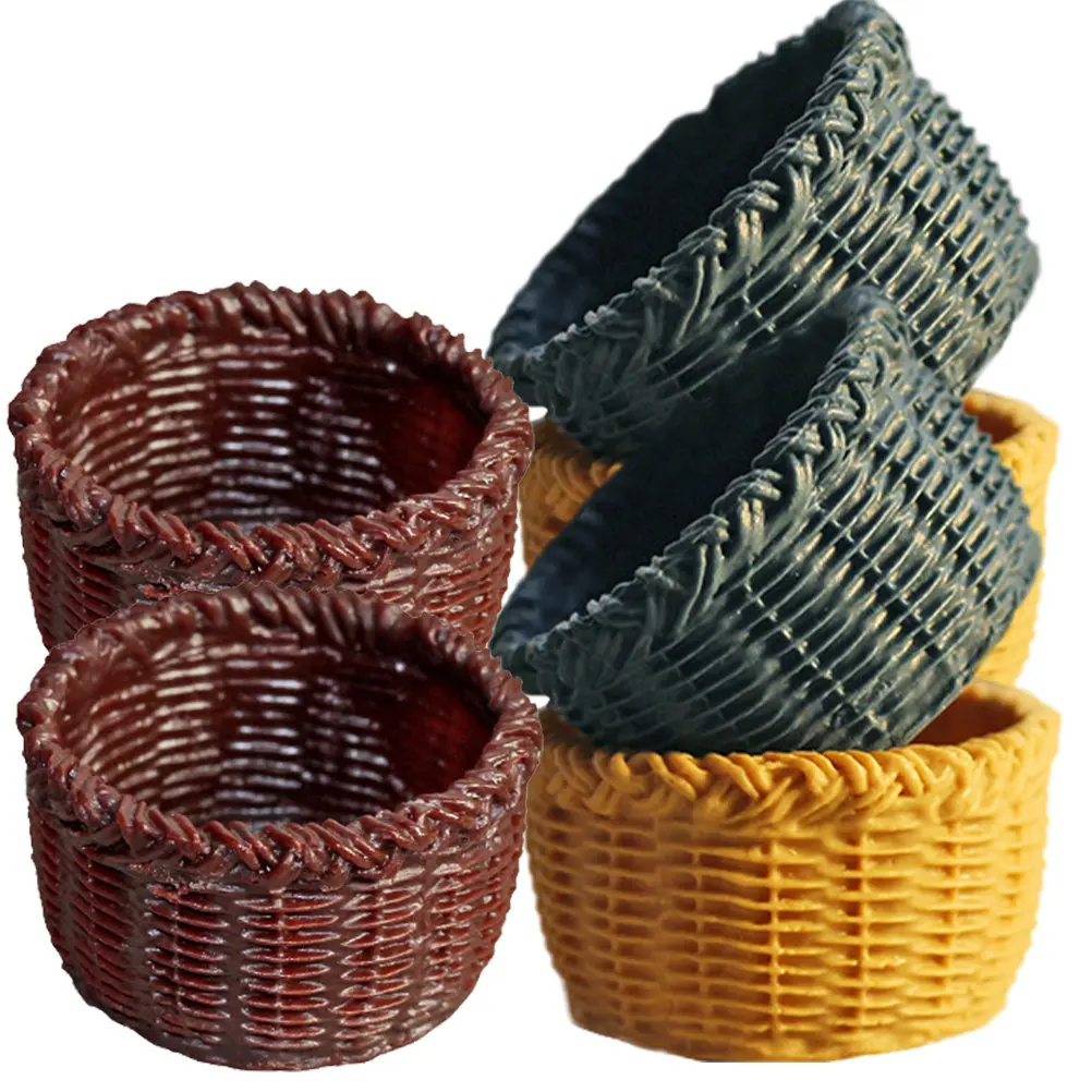 6Pcs Mini Basket Creative Basket Ornament Mini House Supplies Decorative Miniature Furniture Adornments for Home Desktop
6Pcs Mini Basket Creative Basket Ornament Mini House Supplies Decorative Miniature Furniture Adornments for Home Desktop